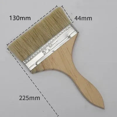 5pcs Paint Brush Wooden Handle BBQ Brush 1-6 Inch Soft Hair Brush Artist Painting Brushes for Wall and Furniture Paint Tool Set