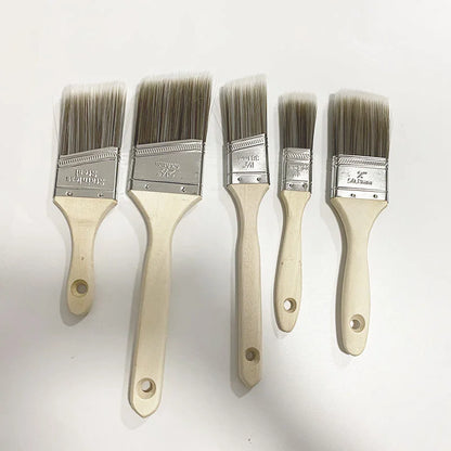 5pcs Paint Brush Set Home Improvement Interior & Exterior Corner Brushes For Latex Paints Lacquers Stains Painting Supplies Tool