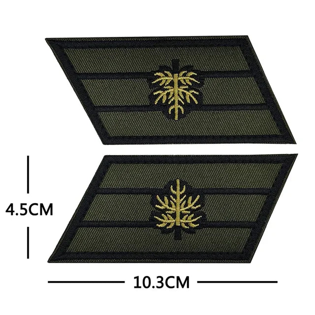 Army green Israel Iron Sword military Embroidered Badge Tactical Stickers On Clothing With Hook And Loop