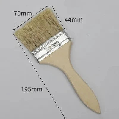 5PC Paint Brush 1/2/4/6 Inch Wooden Handle BBQ Brush for Wall and Furniture Paint Tool Painting Brushes Set Artist Paint Brushes