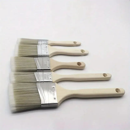 5pcs Paint Brush Set Home Improvement Interior & Exterior Corner Brushes For Latex Paints Lacquers Stains Painting Supplies Tool