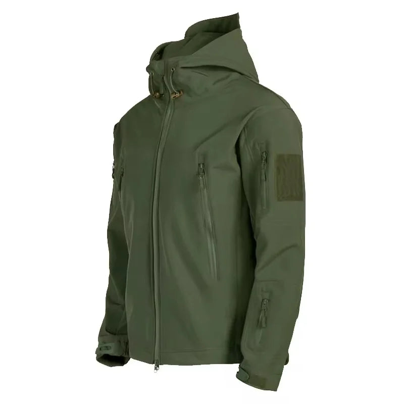 Military Shark Skin Soft Shell Jackets Men Tactical Windproof Waterproof jacket men Army Combat Jackets Mens Hooded Bomber Coats