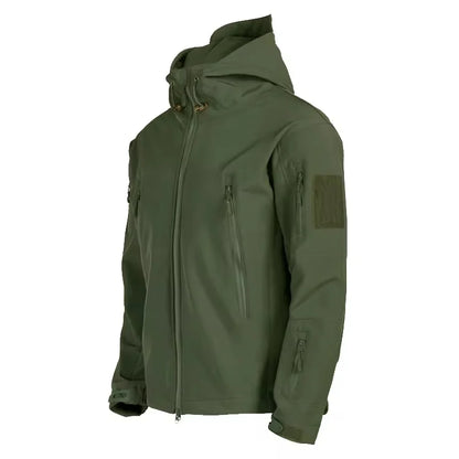 Military Shark Skin Soft Shell Jackets Men Tactical Windproof Waterproof jacket men Army Combat Jackets Mens Hooded Bomber Coats