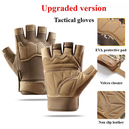 Tactical Gloves for Men and Women Half Finger Outdoor Mountaineering and Cycling Wear-resistant Breathable Riding Gloves